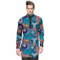 Fashion mens dashiki clothes mens african shirt personal long sleeve tops custom made print africa c
