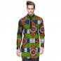 Fashion mens dashiki clothes mens african shirt personal long sleeve tops custom made print africa c