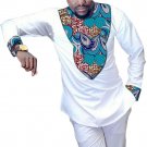 Recreational african t-shirt men fashion african print dashiki tops custom long sleeve african cloth
