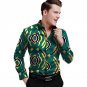 African print mens shirt turn down collar dashiki shirts for men fashion long sleeve patterns Ankara