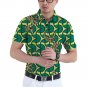 Brightly print dashiki tops short sleeve men african clothes fashion turn-down collar shirt man afri