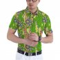 Brightly print dashiki tops short sleeve men african clothes fashion turn-down collar shirt man afri