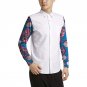 Conventional african men print shirts custom africa clothing white and prints patchwork long sleeve 