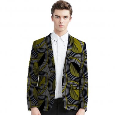 African handsome men dashiki suit custom fashion african print blazer mens suit of africa clothing f