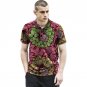 African festival customization print mens casual shirt turn down collar dashiki african clothes for 