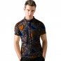 Custom made fashion mens africa dashiki clothes african t shirt personal short sleeve tops colorful