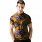 Custom made fashion mens africa dashiki clothes african t shirt personal short sleeve tops colorful