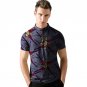 Custom made fashion mens africa dashiki clothes african t shirt personal short sleeve tops colorful