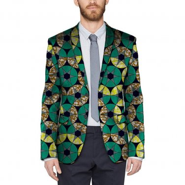 Conventional african men dashiki suit custom fashion african print blazer party mens suit of africa 