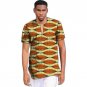 Brightly print dashiki tops short sleeve men african clothes fashion v-neck african shirt man africa