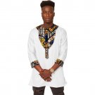 Africa print mens Three Quarter sleeve t-shirt fashion african shirt man dashiki clothes customized 