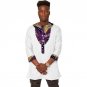 Africa print mens Three Quarter sleeve t-shirt fashion african shirt man dashiki clothes customized 