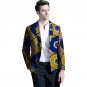 Fashion African blazer men new print patchwork design dashiki suit tailor made blazers custom africa