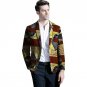 Fashion African blazer men new print patchwork design dashiki suit tailor made blazers custom africa