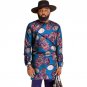 Fashion mens dashiki clothes mens african tshirt unique design long sleeve tops custom made print af