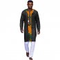 Black cotton and print patchwork african tshirt men dashiki tops customized africa style traditional