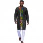 Black cotton and print patchwork african tshirt men dashiki tops customized africa style traditional