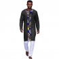 Black cotton and print patchwork african tshirt men dashiki tops customized africa style traditional