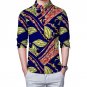 African print mens casual shirt stand collar dashiki african clothes for men fashion long sleeve top