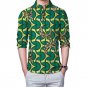 African print mens casual shirt stand collar dashiki african clothes for men fashion long sleeve top