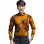 African customized long sleeve men shirt colourful dashiki print tops fashion design print africa cl