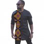 African print shirts for men fashion patchwork slim fit long sleeve dashiki tops africa clothing cus