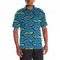 Customed dashiki clothes stand collar men african tailored design tops short sleeve print africa clo