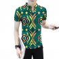 Customed dashiki clothes stand collar men african tailored design tops short sleeve print africa clo