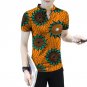 Customed dashiki clothes stand collar men african tailored design tops short sleeve print africa clo