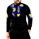 African print long shirts mens fashion patchwork slim design dashiki clothes custom africa clothing