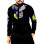 African print long shirts mens fashion patchwork slim design dashiki clothes custom africa clothing