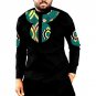 African print long shirts mens fashion patchwork slim design dashiki clothes custom africa clothing