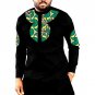African print long shirts mens fashion patchwork slim design dashiki clothes custom africa clothing