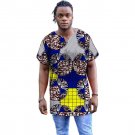 African print mens casual shirt o-neck collar dashiki african clothes for men fashion men short slee