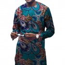 African print t-shirt male tops short sleeve men africa t shirt fashion traditional design dashiki c