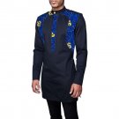 Tailored africa handsome printed short sleeve tops mens African clothes men fashion design dashiki c