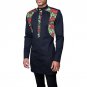 Tailored africa handsome printed short sleeve tops mens African clothes men fashion design dashiki c