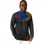 Festival africa print mens long sleeve t-shirt fashion african tshirt man dashiki clothes customized