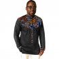 Festival africa print mens long sleeve t-shirt fashion african tshirt man dashiki clothes customized