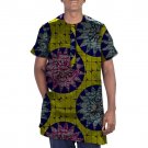 Leisure africa print mens short sleeve t-shirt fashion african tshirt man dashiki clothes customized