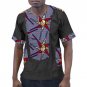 Customized african clothes print t shirts men africa clothing summer short sleeve tops patchwork das