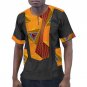 Customized african clothes print t shirts men africa clothing summer short sleeve tops patchwork das