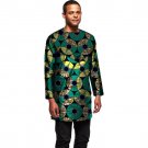 Fashion mens long sleeve tops dashiki clothes mens african tshirt personal custom made print africa 