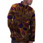Casual african clothes customized print t shirts men africa clothing long sleeve tops patchwork dash