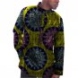 Casual african clothes customized print t shirts men africa clothing long sleeve tops patchwork dash