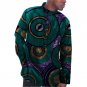 Casual african clothes customized print t shirts men africa clothing long sleeve tops patchwork dash