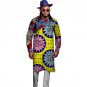 Fashion mens dashiki clothes mens african colourful print patchwork tshirt personal long sleeve tops