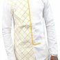 YLnini Men\'s African Bright Dashiki Tribal Floral Shirt