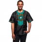 Black and print patchwork african shirt men dashiki recreational tops customized africa style tradit