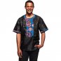 Black and print patchwork african shirt men dashiki recreational tops customized africa style tradit